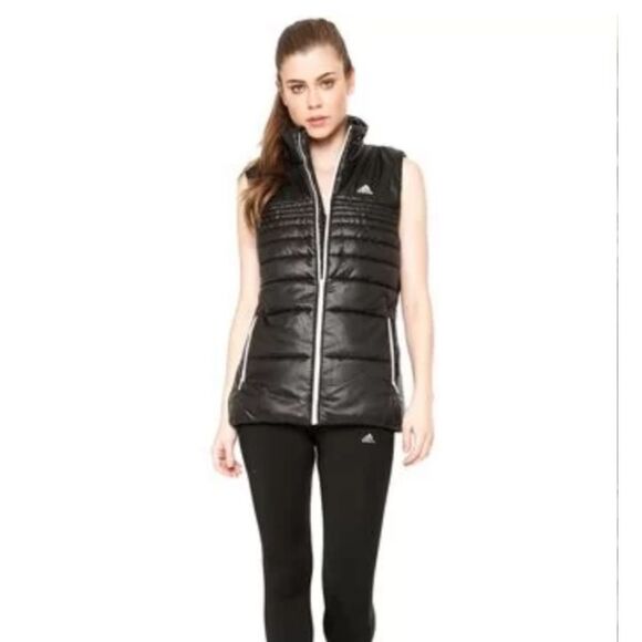 Adidas Black Puffer Vest M - Picture 8 of 8